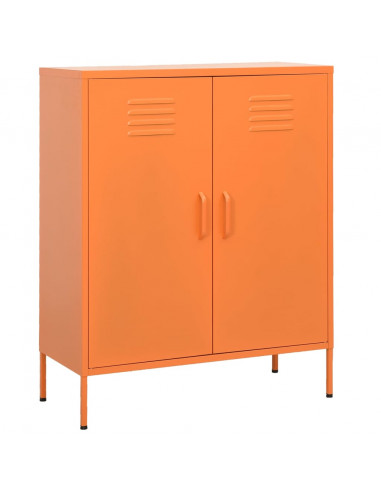 Armadietto Arancione 80x35x101,5 cm in Acciaio