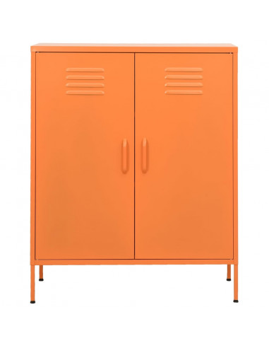 Armadietto Arancione 80x35x101,5 cm in Acciaio