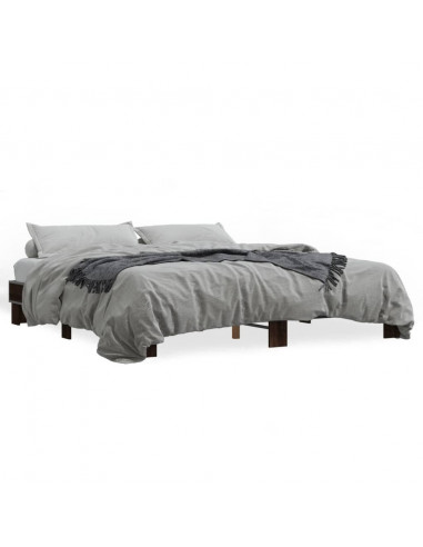 Giroletto Rovere Marrone 180x200cm in Legno Multistrato Metallo