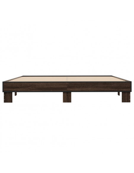 Giroletto Rovere Marrone 180x200cm in Legno Multistrato Metallo