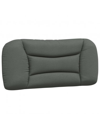 Giroletto con Testiera Grigio Scuro 80x200 cm in Tessuto