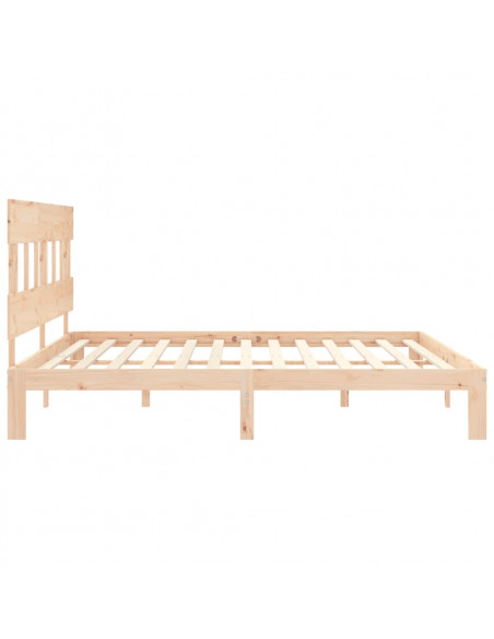 Giroletto con Testiera Super King Size in Legno Massello