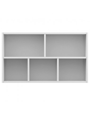 Libreria/Credenza Bianca 50x25x80 cm in Legno Multistrato