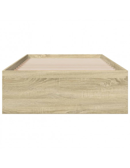 Giroletto Cassetti Rovere Sonoma 90x200 cm Legno Multistrato