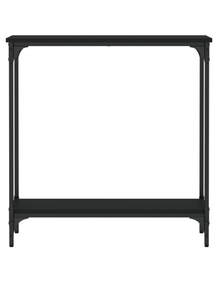 Tavolino Consolle Nero 75x22,5x75 cm in Legno Multistrato