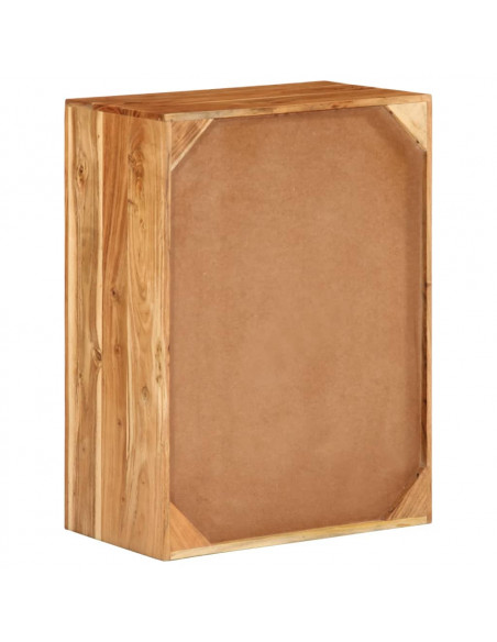 Cassettiera 55x33x75 cm in Legno Massello di Acacia