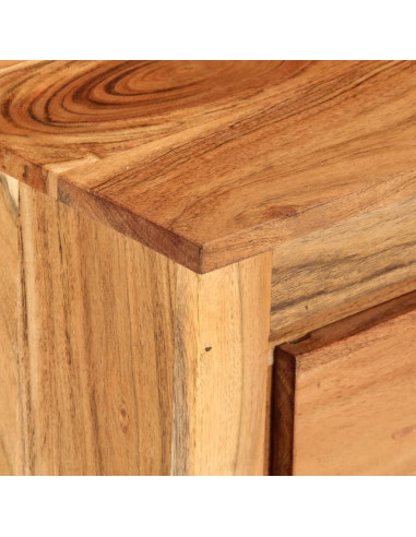 Cassettiera 55x33x75 cm in Legno Massello di Acacia