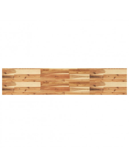 Ripiano a Parete 120x30x4cm Legno Massello Acacia Rifinito Olio