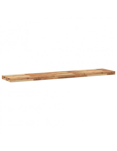 Ripiano a Parete 120x30x4cm Legno Massello Acacia Rifinito Olio