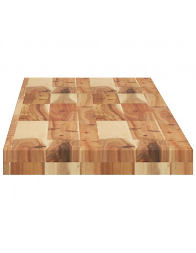 Ripiano a Parete 120x30x4cm Legno Massello Acacia Rifinito Olio