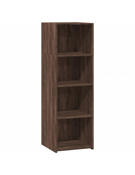 Credenza Rovere Marrone 40x41x124cm in Legno Multistrato