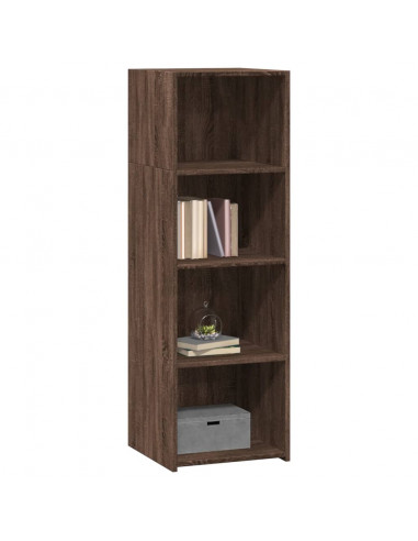 Credenza Rovere Marrone 40x41x124cm in Legno Multistrato