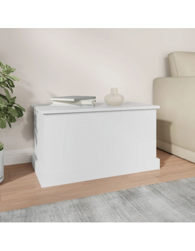 Contenitore Portaoggetti Bianco 70x40x38 cm Legno Multistrato