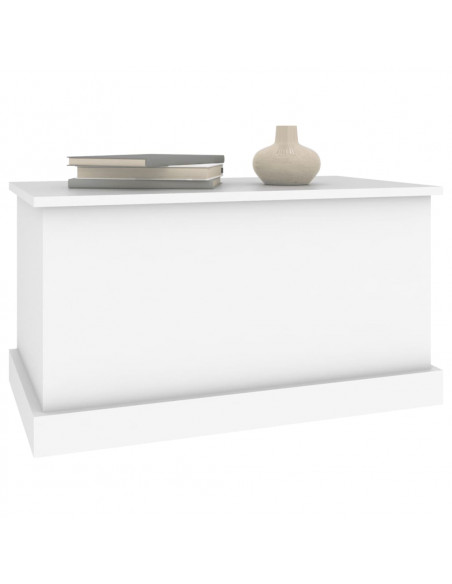 Contenitore Portaoggetti Bianco 70x40x38 cm Legno Multistrato