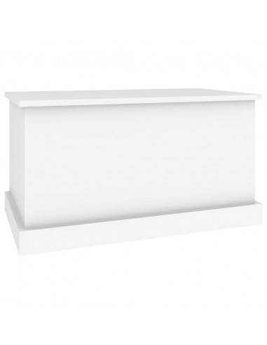 Contenitore Portaoggetti Bianco 70x40x38 cm Legno Multistrato