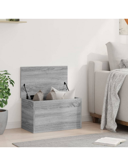 Contenitore Portaoggetti Grigio Sonoma 60x35x35 cm Truciolato