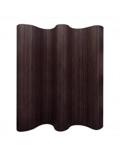 Pannello Divisore per la Stanza Bambù Marrone Scuro 250x165 cm 2