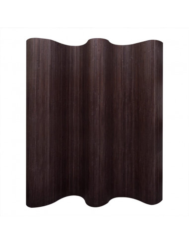 Pannello Divisore per la Stanza Bambù Marrone Scuro 250x165 cm