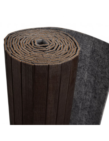 Pannello Divisore per la Stanza Bambù Marrone Scuro 250x165 cm