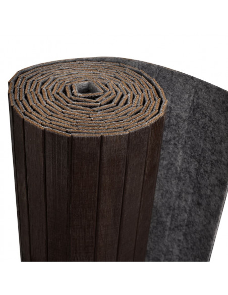 Pannello Divisore per la Stanza Bambù Marrone Scuro 250x165 cm