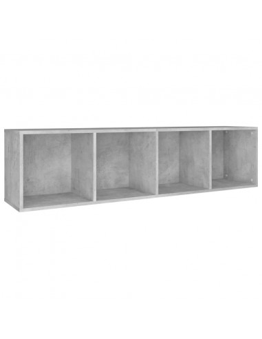 Libreria/Mobile TV Grigio Cemento 36x30x143 cm in Multistrato