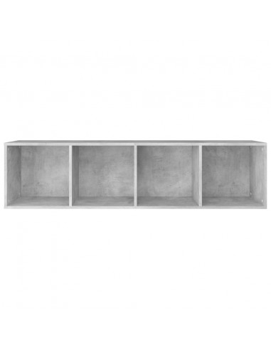 Libreria/Mobile TV Grigio Cemento 36x30x143 cm in Multistrato