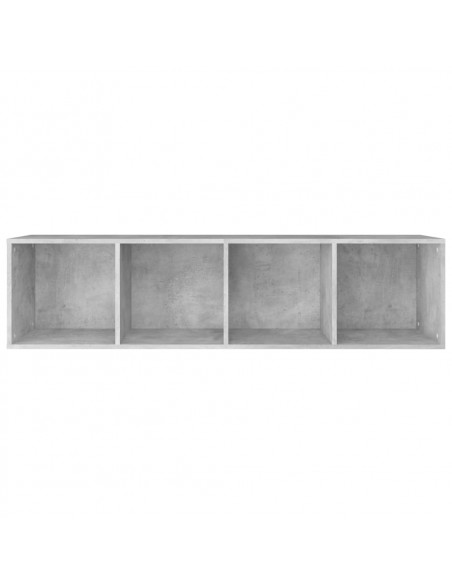 Libreria/Mobile TV Grigio Cemento 36x30x143 cm in Multistrato