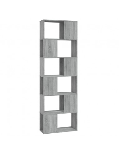 Libreria/Divisorio Grigio Sonoma 60x24x186 cm