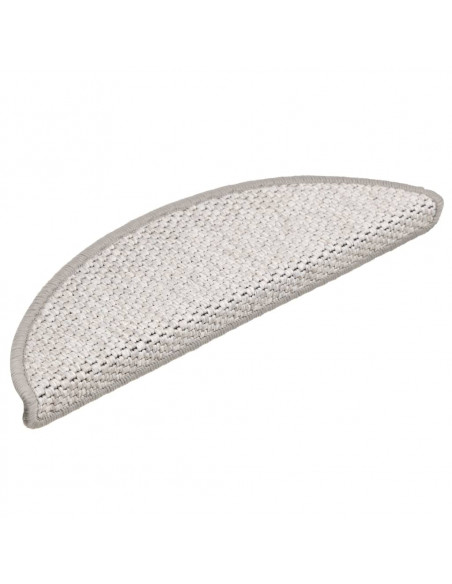 Tappeti Adesivi Scale Aspetto Sisal 15 pz 56x17x3 cm Beige