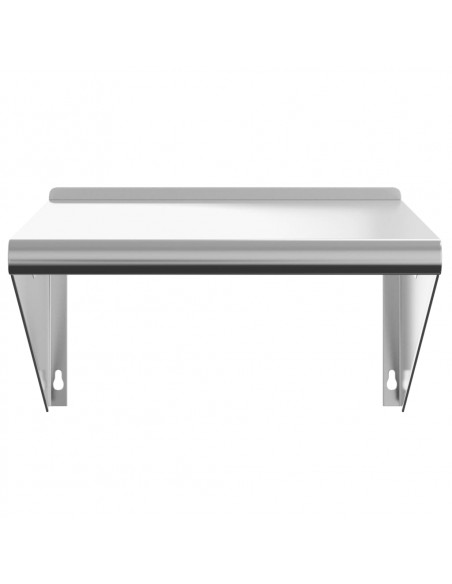 Mensola a Muro 50x45x31 cm Argento in Acciaio Inossidabile