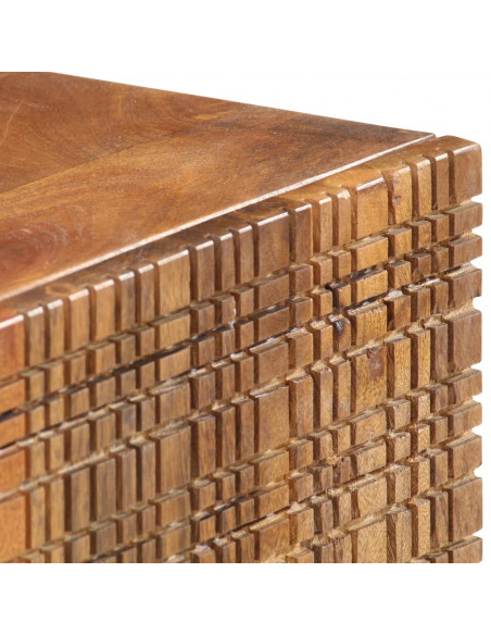 Credenza 75x30x75 cm in Legno Massello di Mango