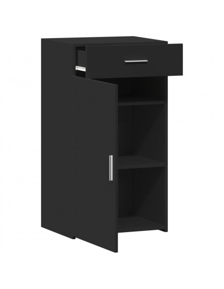 Credenza Nera 50x42,5x93 cm in Legno Multistrato