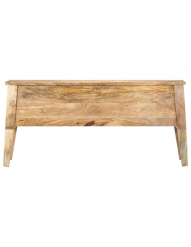 Cassa Portaoggetti 99x35x48 cm in Legno Massello di Mango