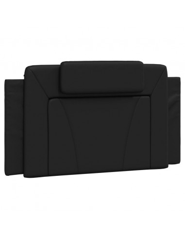 Letto con Materasso Nero 100x200 cm in Similpelle