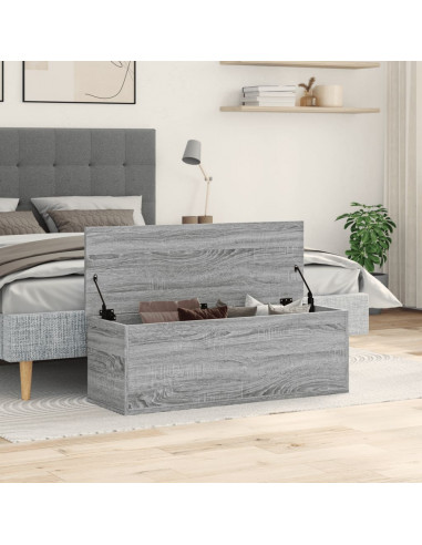 Contenitore Portaoggetti Grigio Sonoma 102x35x35 cm Truciolato