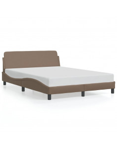 Giroletto con Testiera Cappuccino 140x190 cm in Similpelle 2