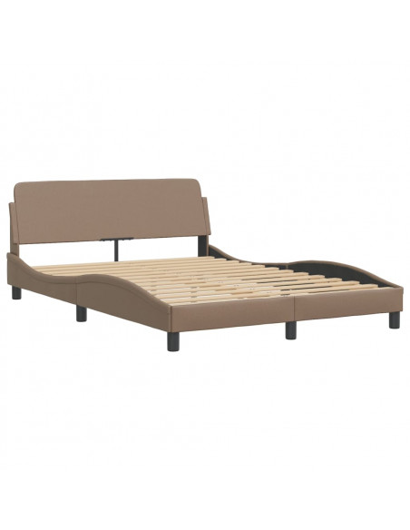 Giroletto con Testiera Cappuccino 140x190 cm in Similpelle