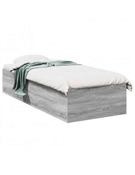 Giroletto Grigio Sonoma 90x190 cm in Legno Multistrato