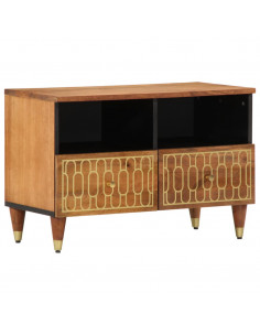 Mobile Porta TV 70x33x46 cm in Legno Massello di Mango 2
