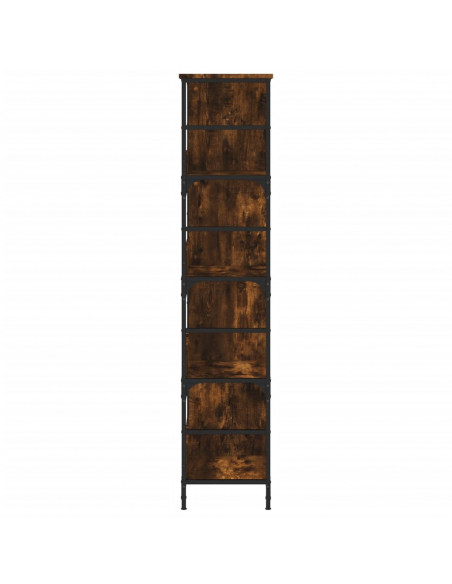 Libreria Rovere Fumo 78,5x33x153 cm in Legno Multistrato
