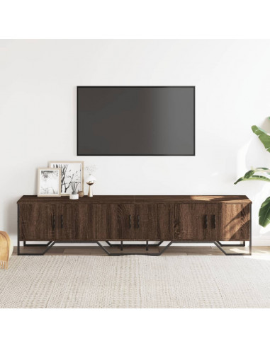 Mobile Porta TV Rovere Marrone 180x34x41cm in Legno Multistrato