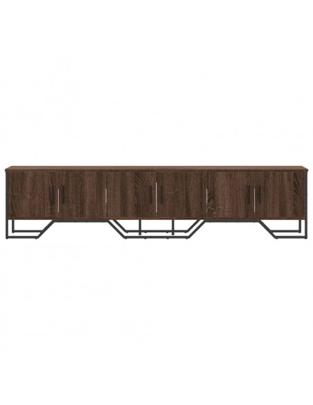 Mobile Porta TV Rovere Marrone 180x34x41cm in Legno Multistrato
