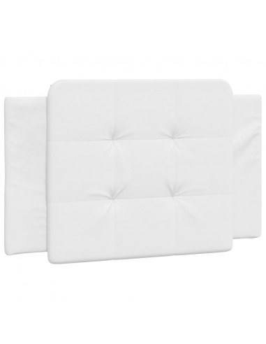 Letto con Materasso Bianco 100x200 cm in Similpelle