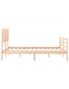 Giroletto con Testiera King Size in Legno Massello 2