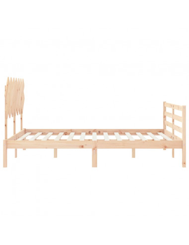 Giroletto con Testiera King Size in Legno Massello