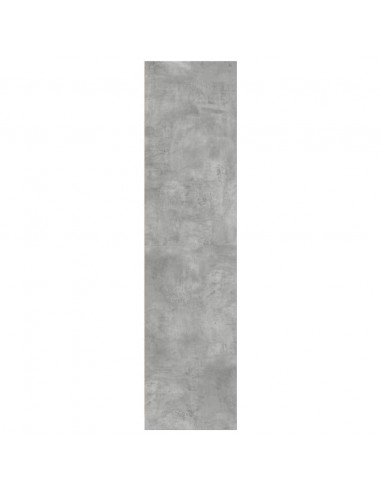 Armadio Grigio Cemento 30x50x200 cm in Legno Multistrato