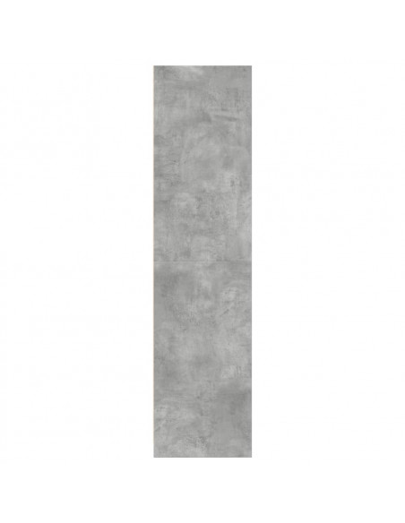 Armadio Grigio Cemento 30x50x200 cm in Legno Multistrato