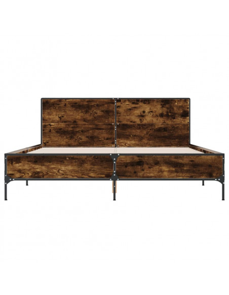 Giroletto Rovere Fumo 160x200 cm in Legno Multistrato Metallo