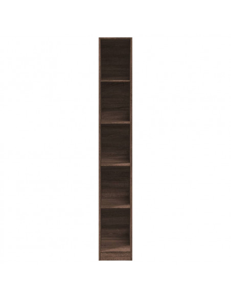 Armadio Rovere Marrone 30x50x200 cm in Legno Multistrato
