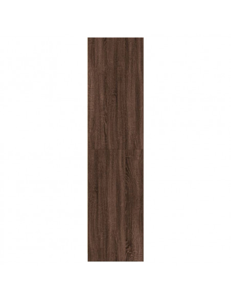 Armadio Rovere Marrone 30x50x200 cm in Legno Multistrato